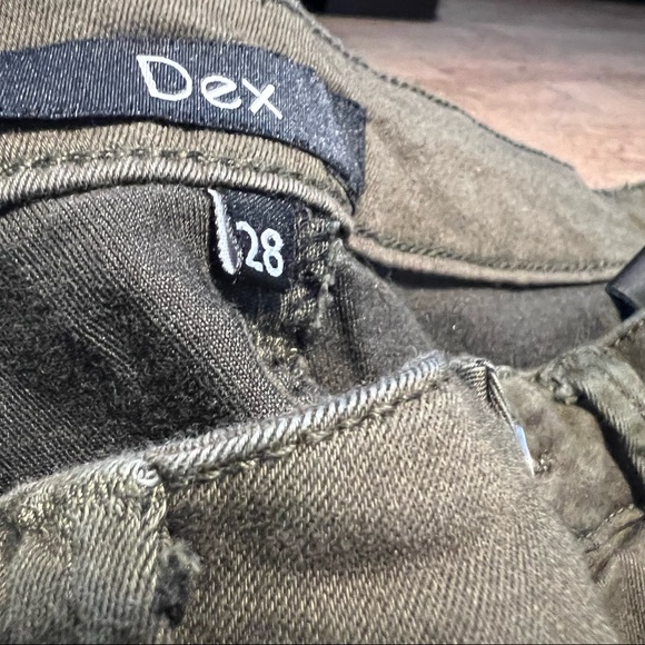 Dex - Skinny Olive Green Pants - Picture 4 of 4